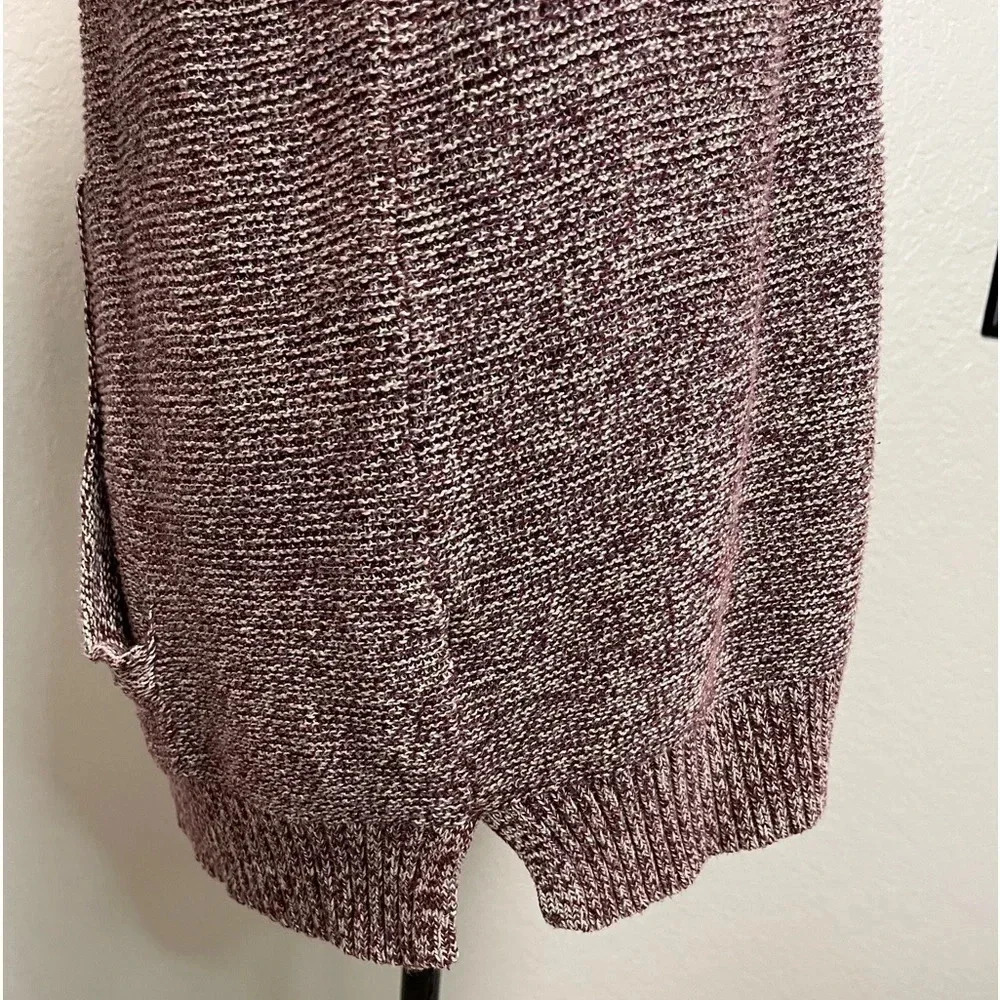 Aeropostale Women Burgundy/White Hooded Knit Sweater MEDIUM - Picture 5 of 5